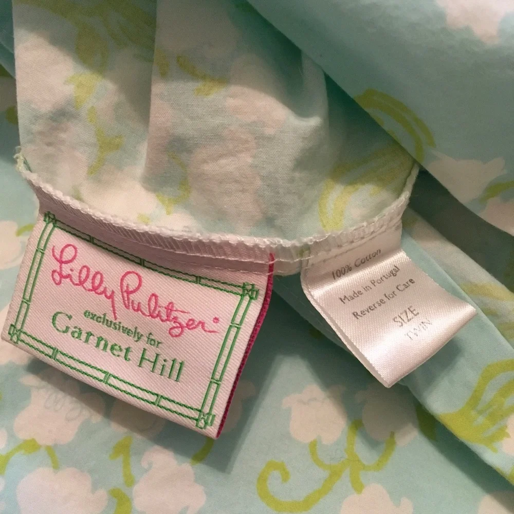 Garnet Hill Lilly Pulitzer Twin Duvet Cover Twin Size